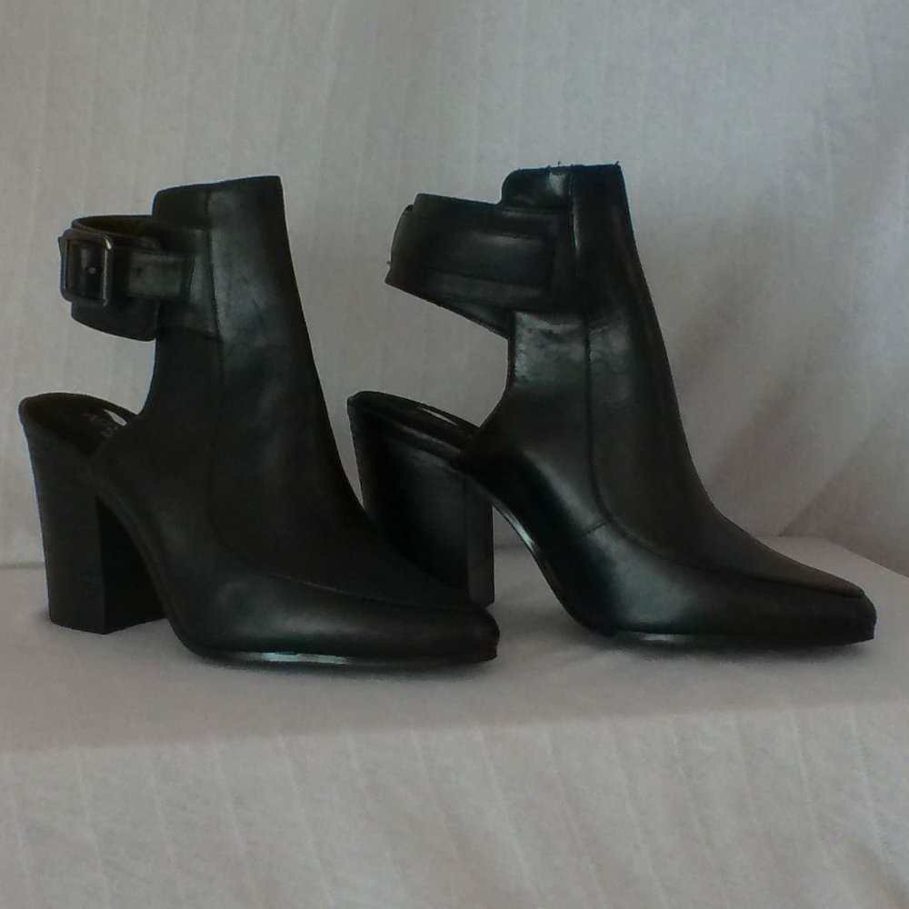 Leather Sandaled Boot